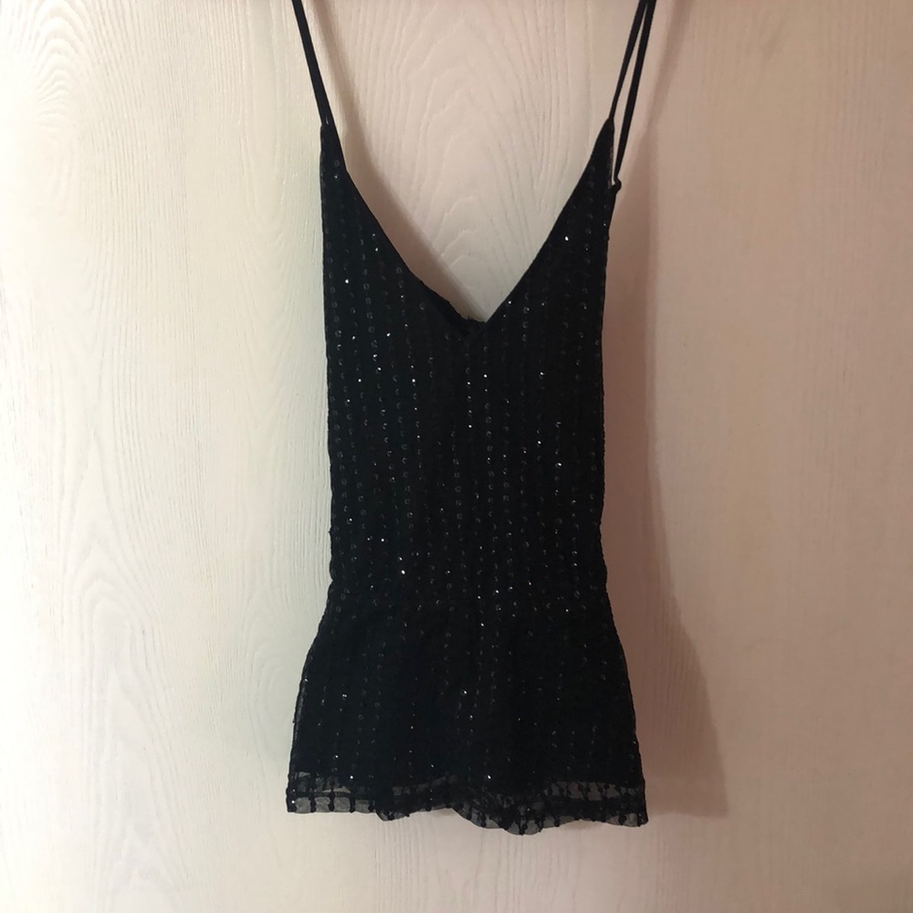 Black going out tank top